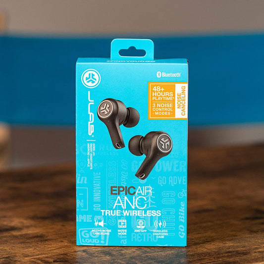 JLab EPICAIR ANC True Wireless Earbuds Original High Quality Bass And Sound With 48+ Hours Play Time